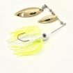 Spinnerbait - tandem willow leaf with chart- and white skirt-jpg 3